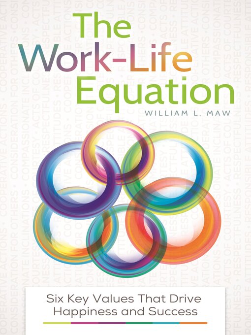 Title details for The Work-Life Equation by William L. Maw - Available